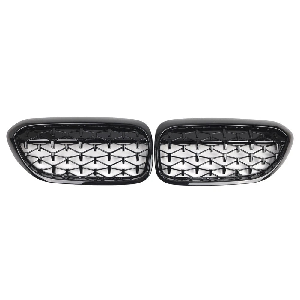 Front Kidney Grille Glossy Black for BMW 5 Series G30 G31 (2017–2019)