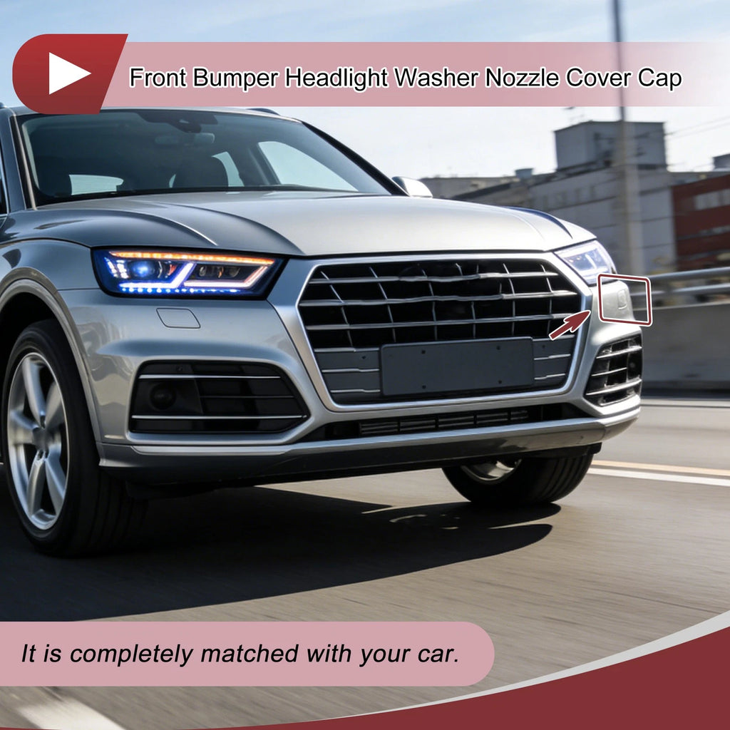 Headlight Washer Nozzle Cover Cap Replacement for Audi Q5 (2017–2021)