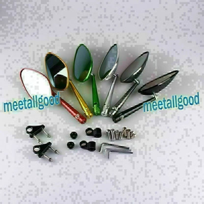 2X Leaf Shaped Rear View Side Mirrors for Yamaha YZF R6 & R1 (2003–2007)
