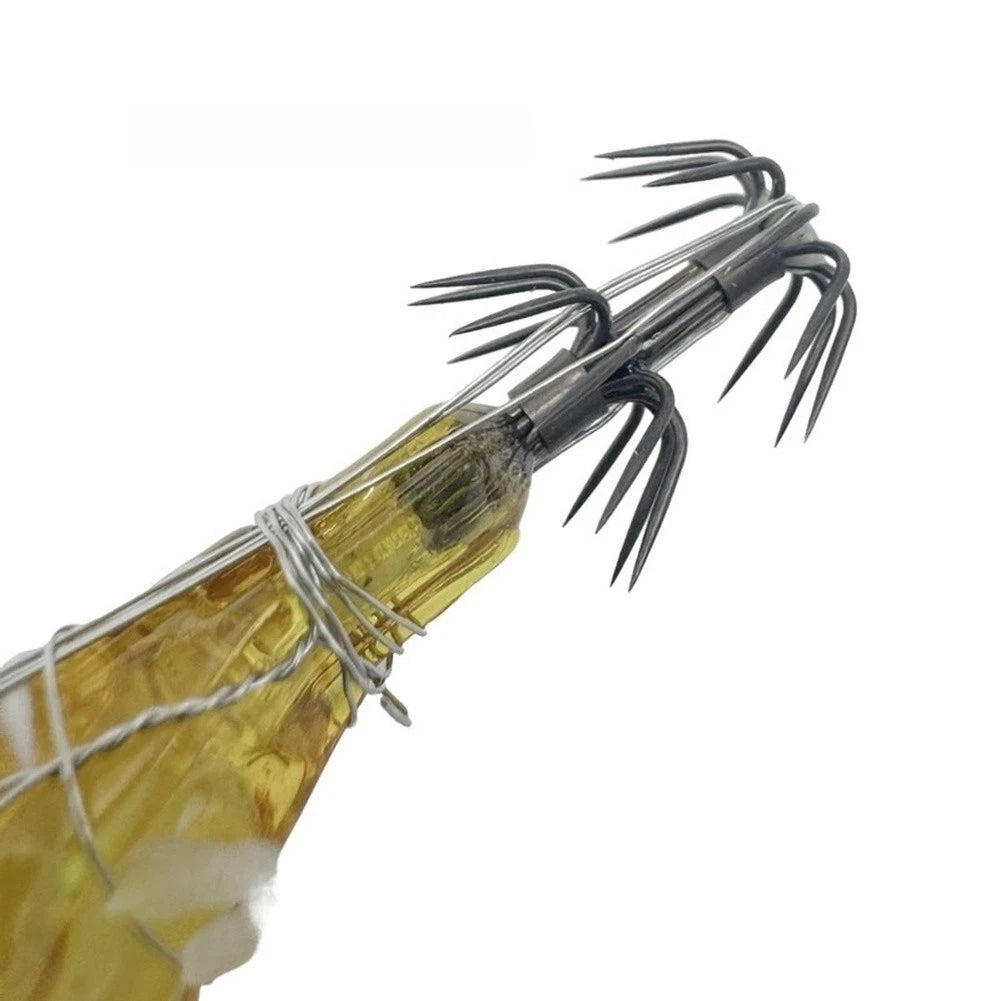 10.5cm Realistic Shrimp Claws Bait Glow for Squid & Cuttlefish