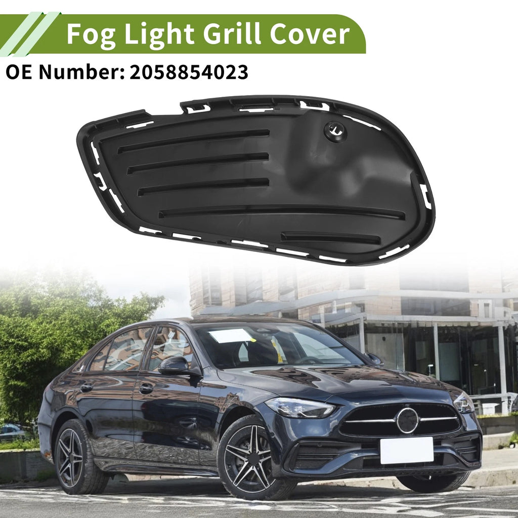Front Left Fog Light Grill Replacement for Mercedes-Benz C300 (2017–2018)