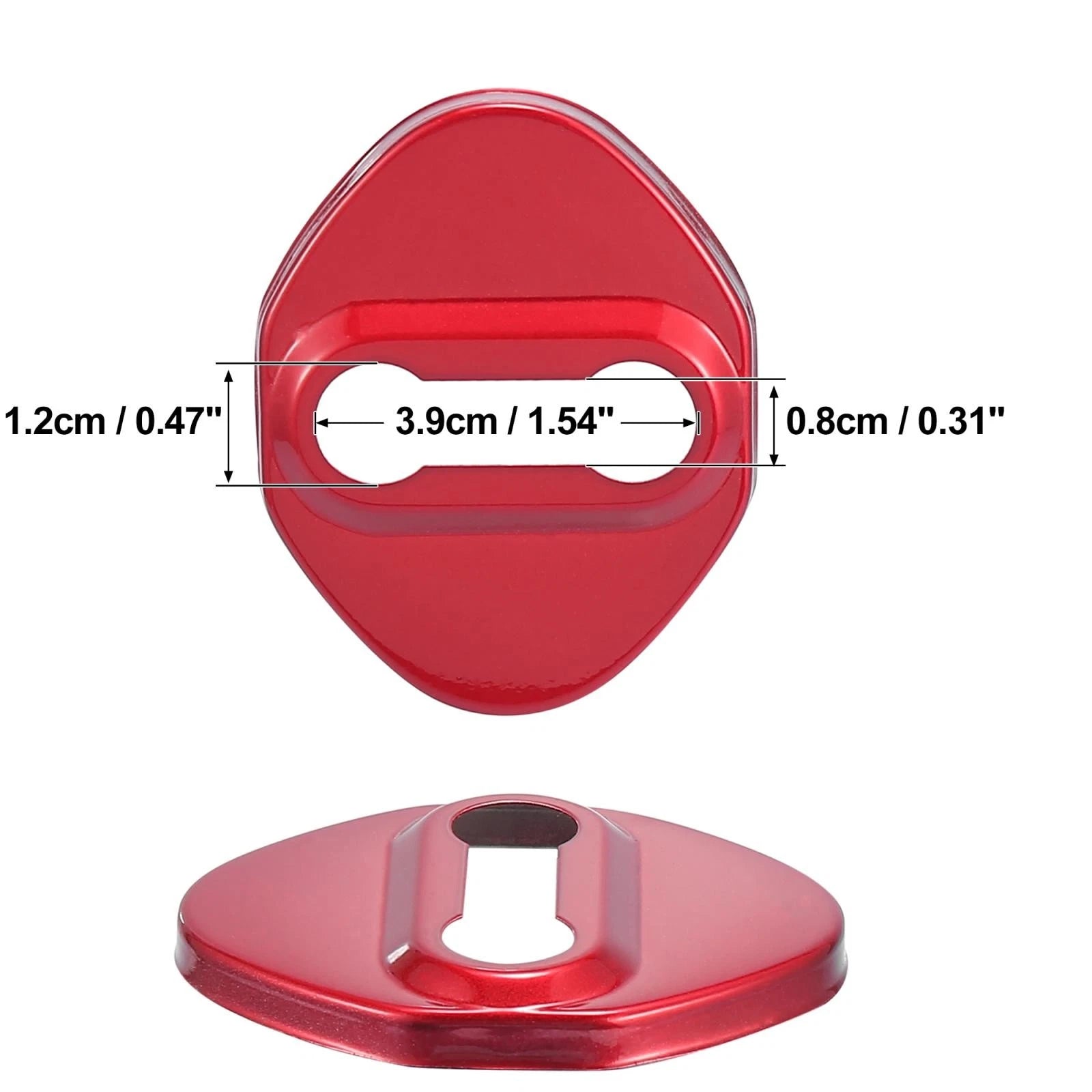 Door Lock Latch Striker Cover Protector with Adhesive for Toyota (4pcs) (2010–2018)