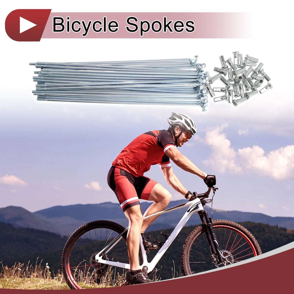 Bicycle Spoke 163 mm Carbon Steel Galvanized for 12G Wheels (All Models)