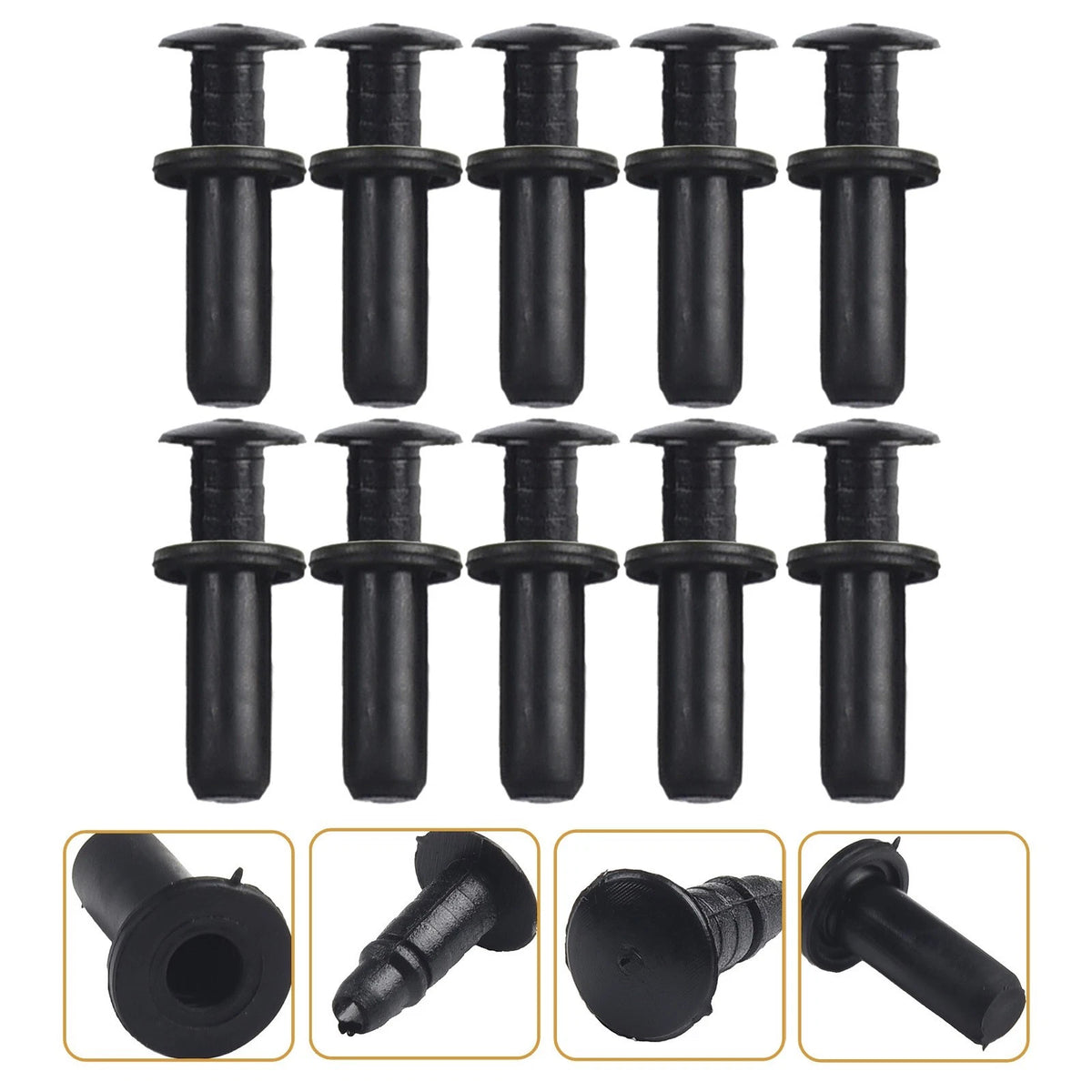 10Pcs Clips Mountings Retainer Fastener Rivet for Mercedes Benz