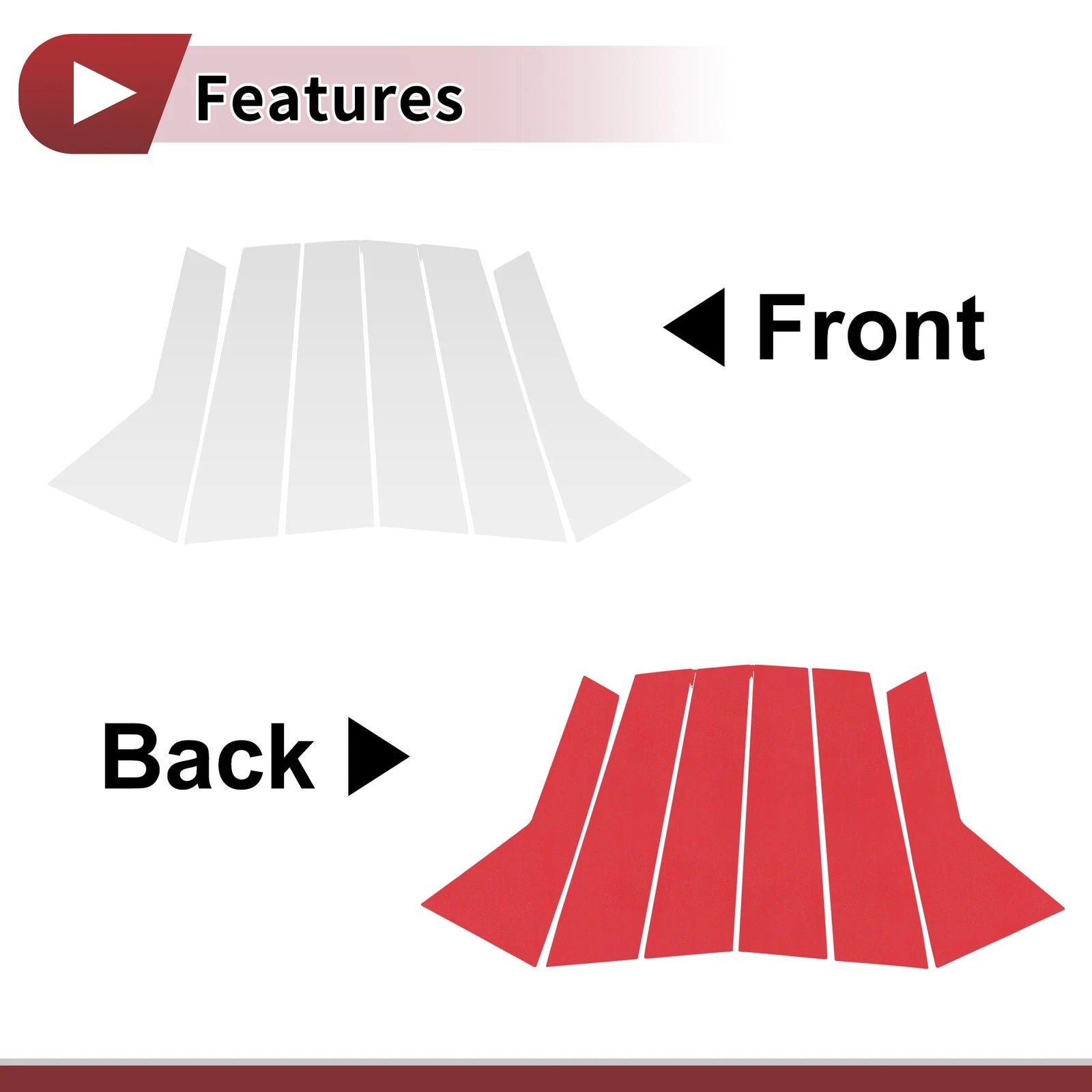 Window Door Pillar Trim Front Rear Left Right for Hyundai Veracruz (2007–2012)