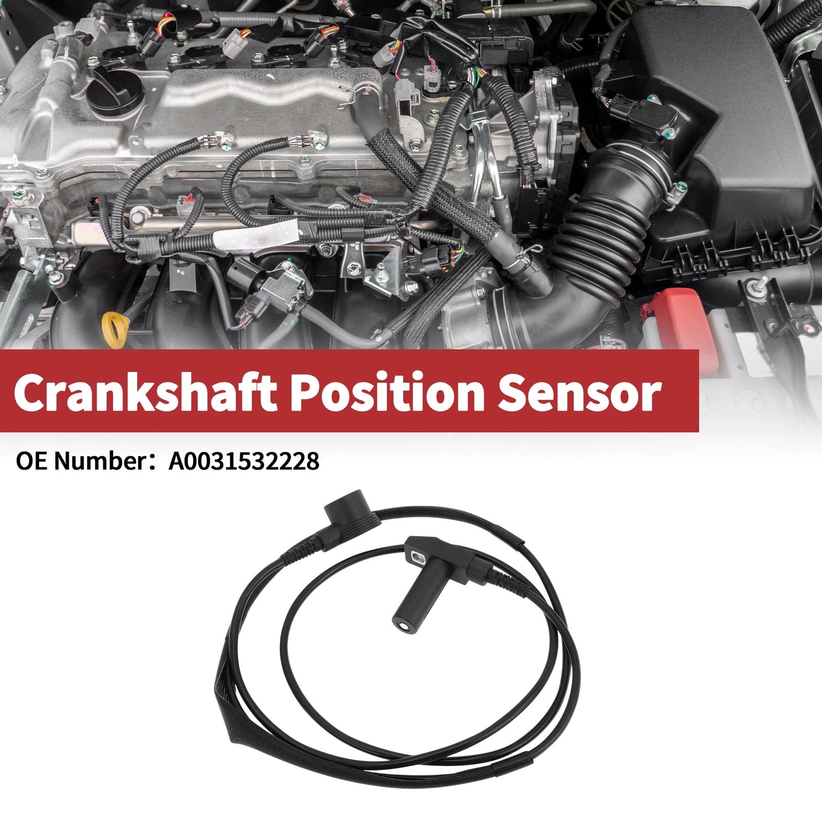 Crankshaft Position Sensor for Mercedes-Benz W140 S600 6.0 (1993–1998)