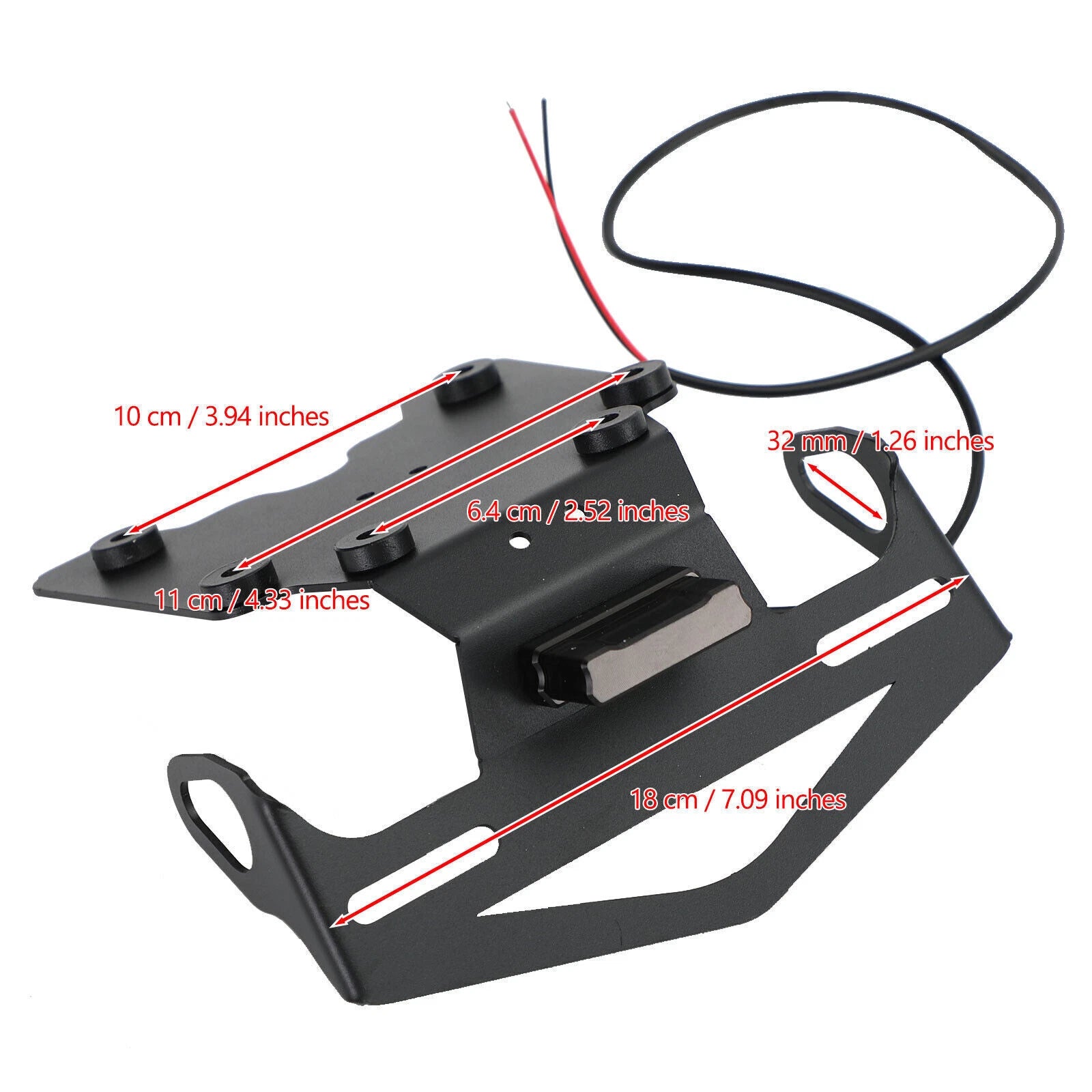License Plate Holder Frame Bracket for Yamaha Tenere 700 / XTZ700 (2019–2021)