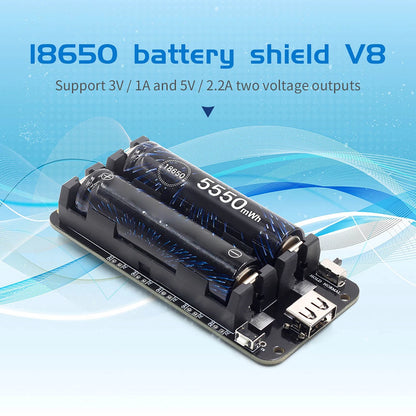 18650 Lithium Battery Shield V8 Mobile Expansion Board Module