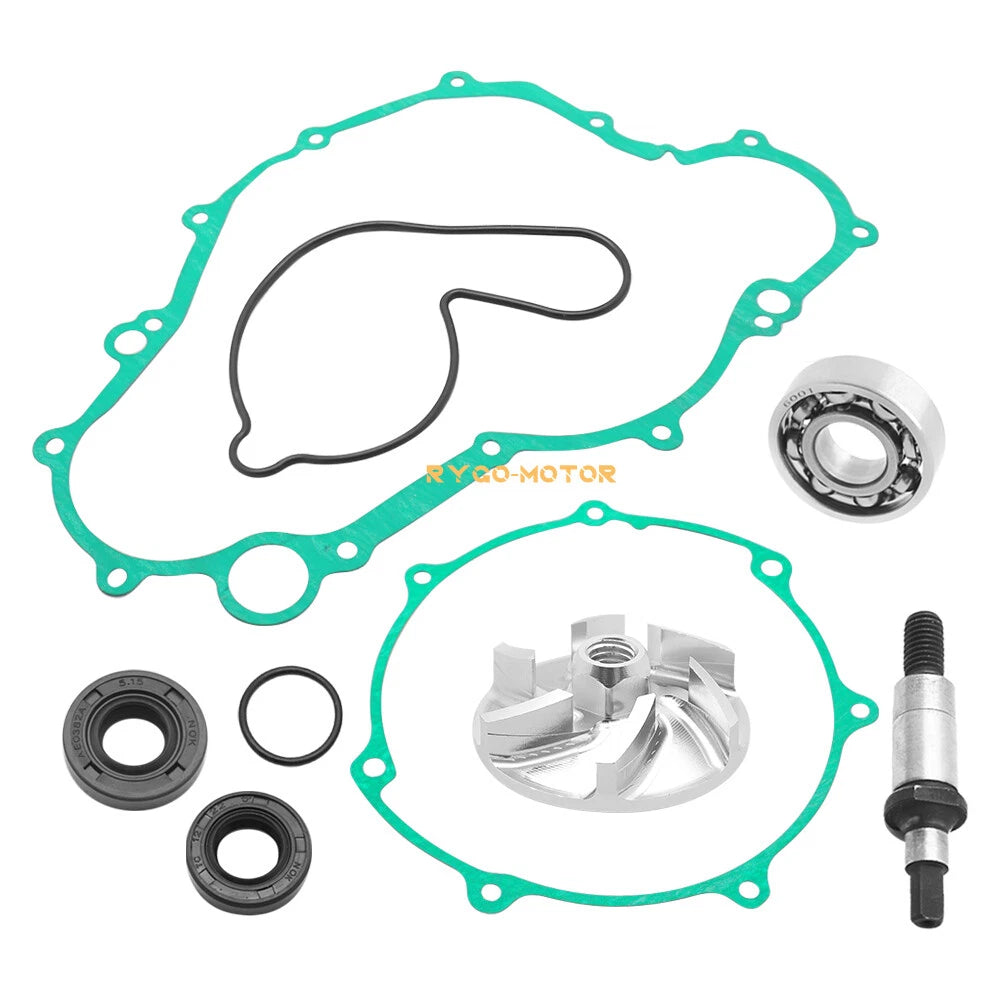 Water Pump Rebuild Kit for Yamaha YFZ450 (2004–2013) - Impeller, Bearing, Shaft, Gasket