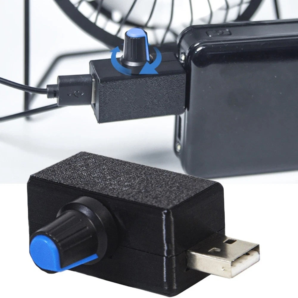 USB Fan Controller with Stepless Airflow Regulation for Universal Use