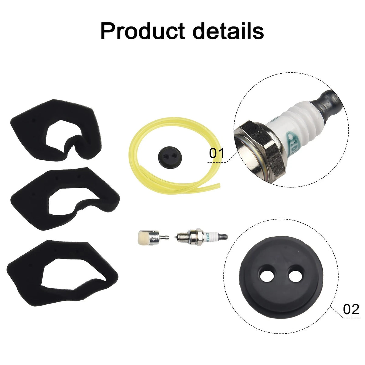 Air Filter Kit & Fuel Filter Kit for Lawn Mowers GX35 (No. 799579)