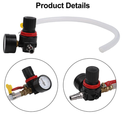 Radiator Leak Detector Pressure Tester Gauge for Auto Coolant System