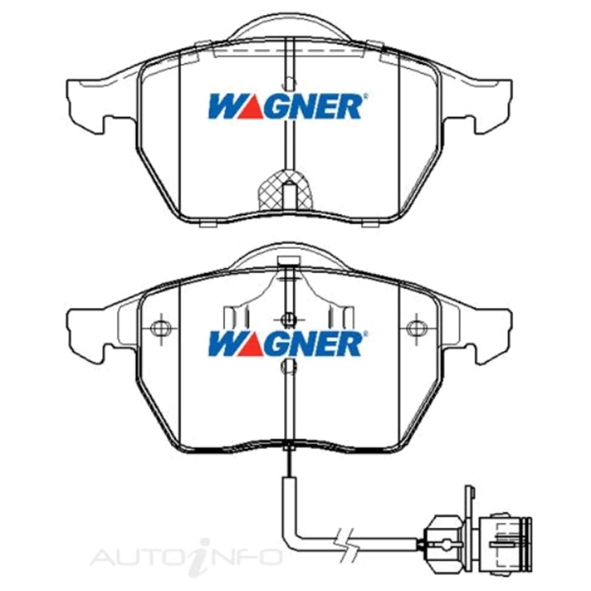 Set of 4 Wagner Front Disc Brake Pads for Audi A6 C5 (1998–2000)