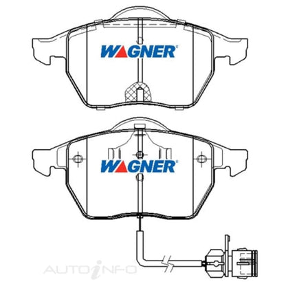 Set of 4 Wagner Front Disc Brake Pads for Audi A6 C5 (1998–2000)