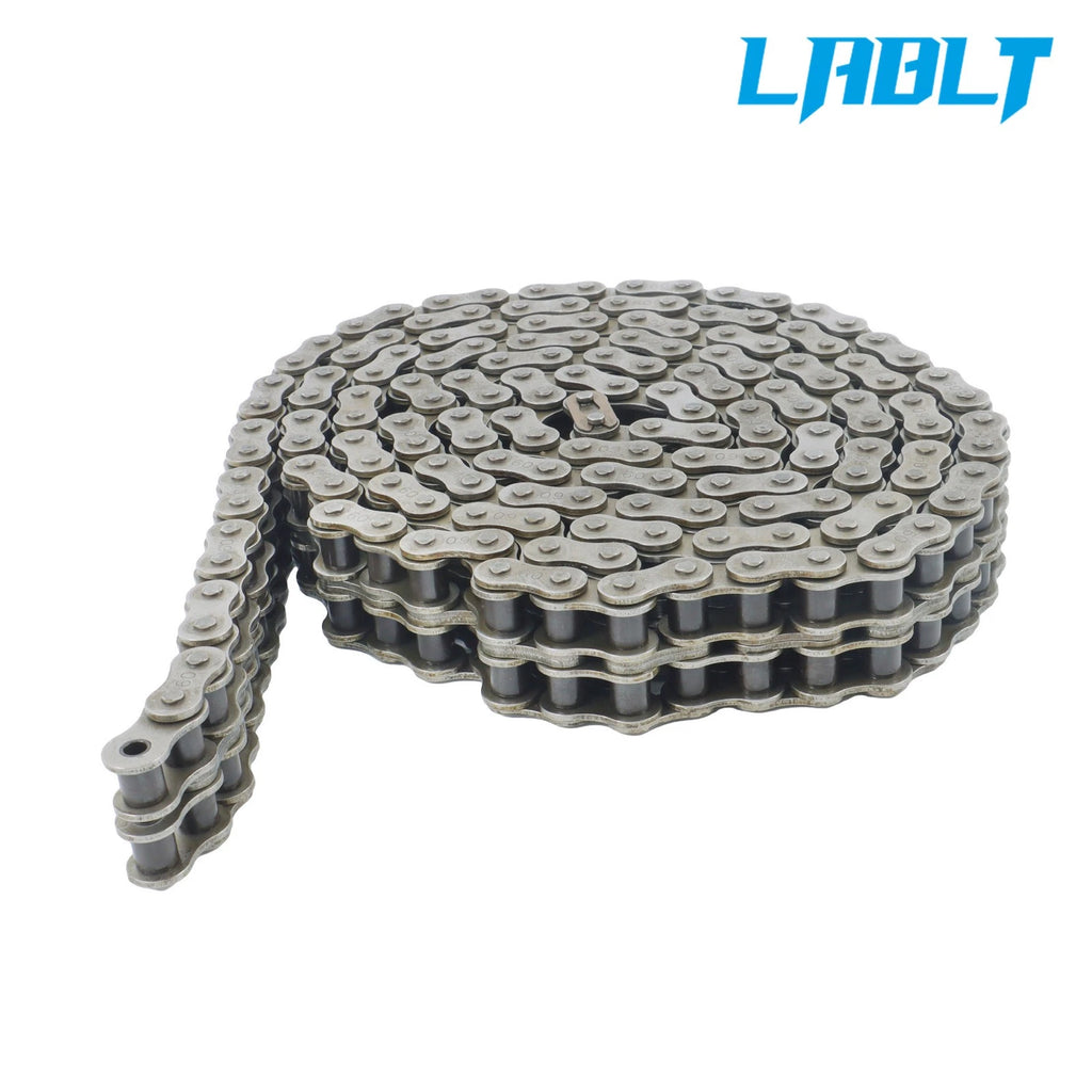 1PC Double-Row Chain 10ft w/2 Connecting Links 0.75" Pitch for LABLT
