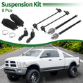 8 Pcs Front Suspension Kit Tie Rod Ends and Sway Bar Links for Dodge (2001–2016)