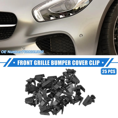 25 Pcs Front Grille Bumper Cover Clip for Nissan Altima (2002–2004)