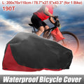 Waterproof Bike Cover for 1 Bicycle Red Rain Sun Dust Protector (Bicycle)