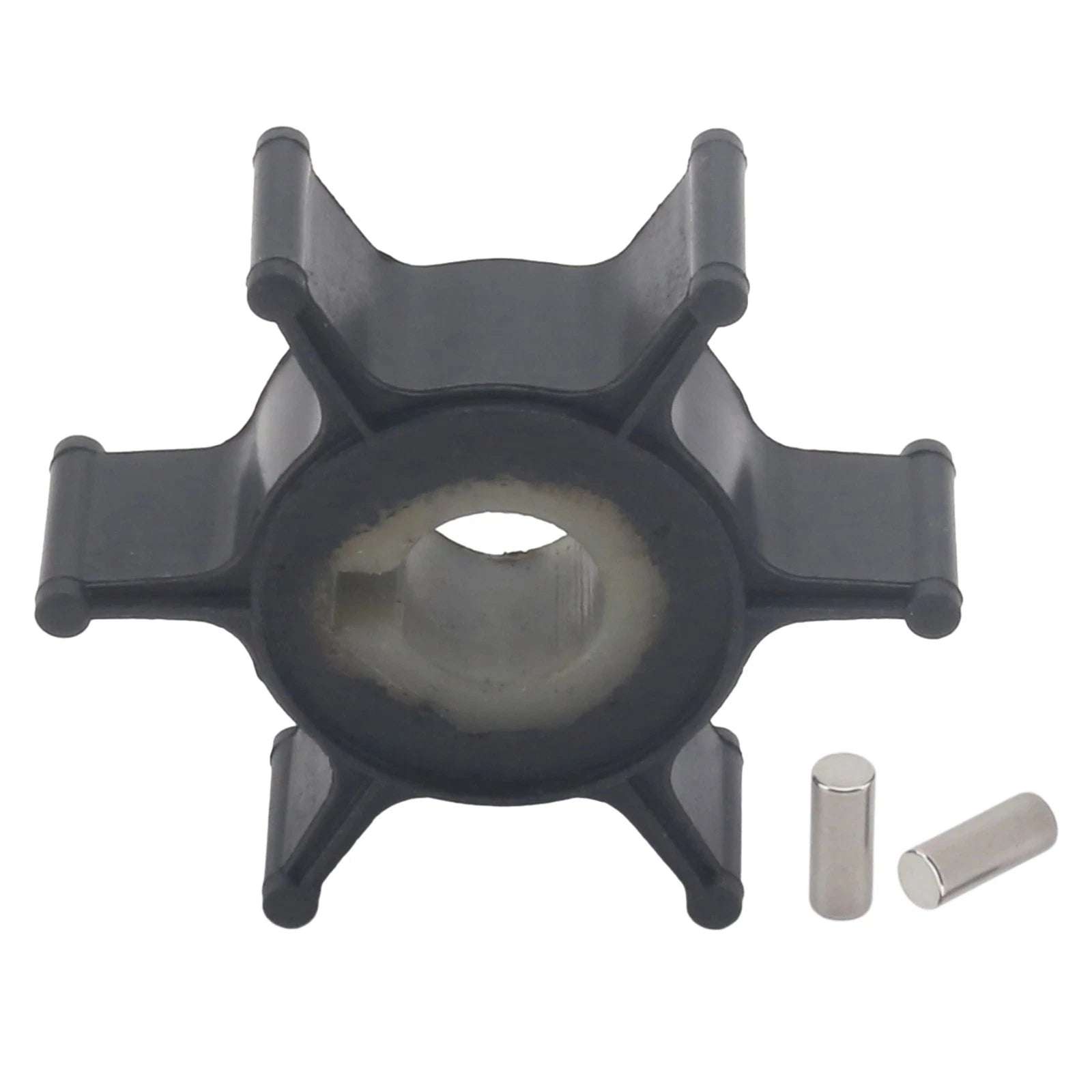 Water Pump Impeller & Pin for Mercury Marine 2 HP 2 Stroke Outboard (1990–1995) 47-80395M