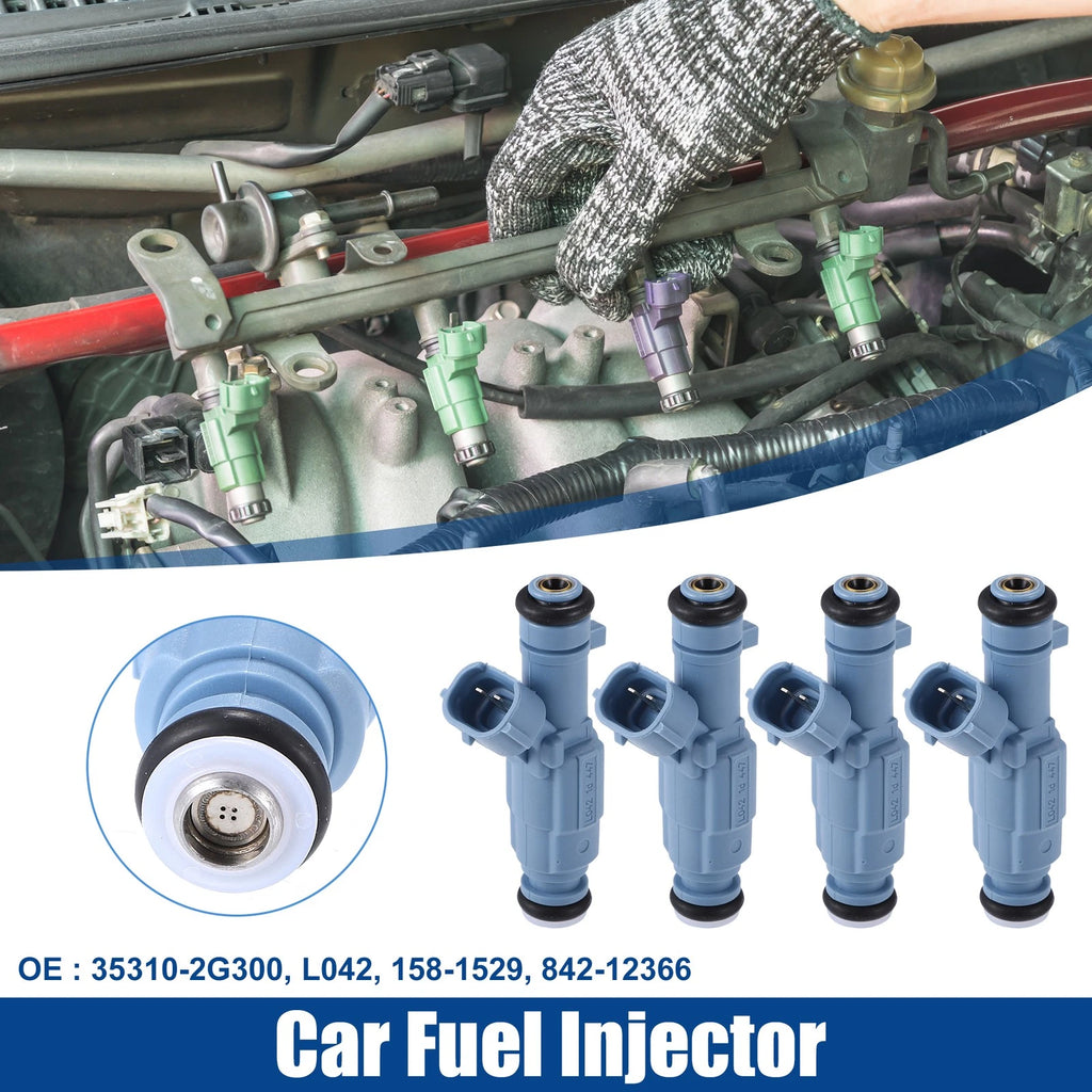 4pcs Fuel Injector Nozzle Replacement for Hyundai Sonata 2.4L (2010–2015)