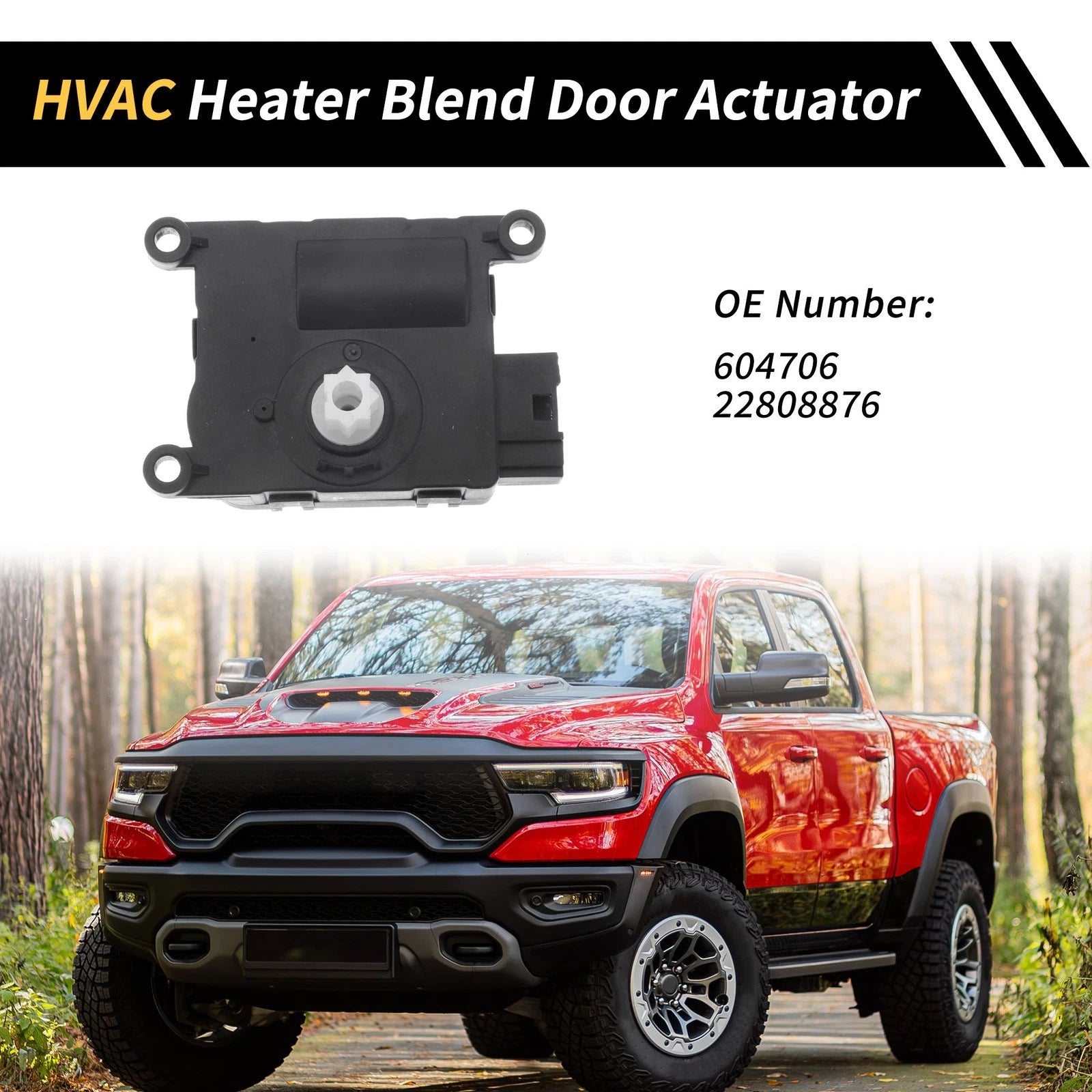 HVAC Heater Blend Air Door Actuator Replacement for Cadillac Escalade (2015–2018)