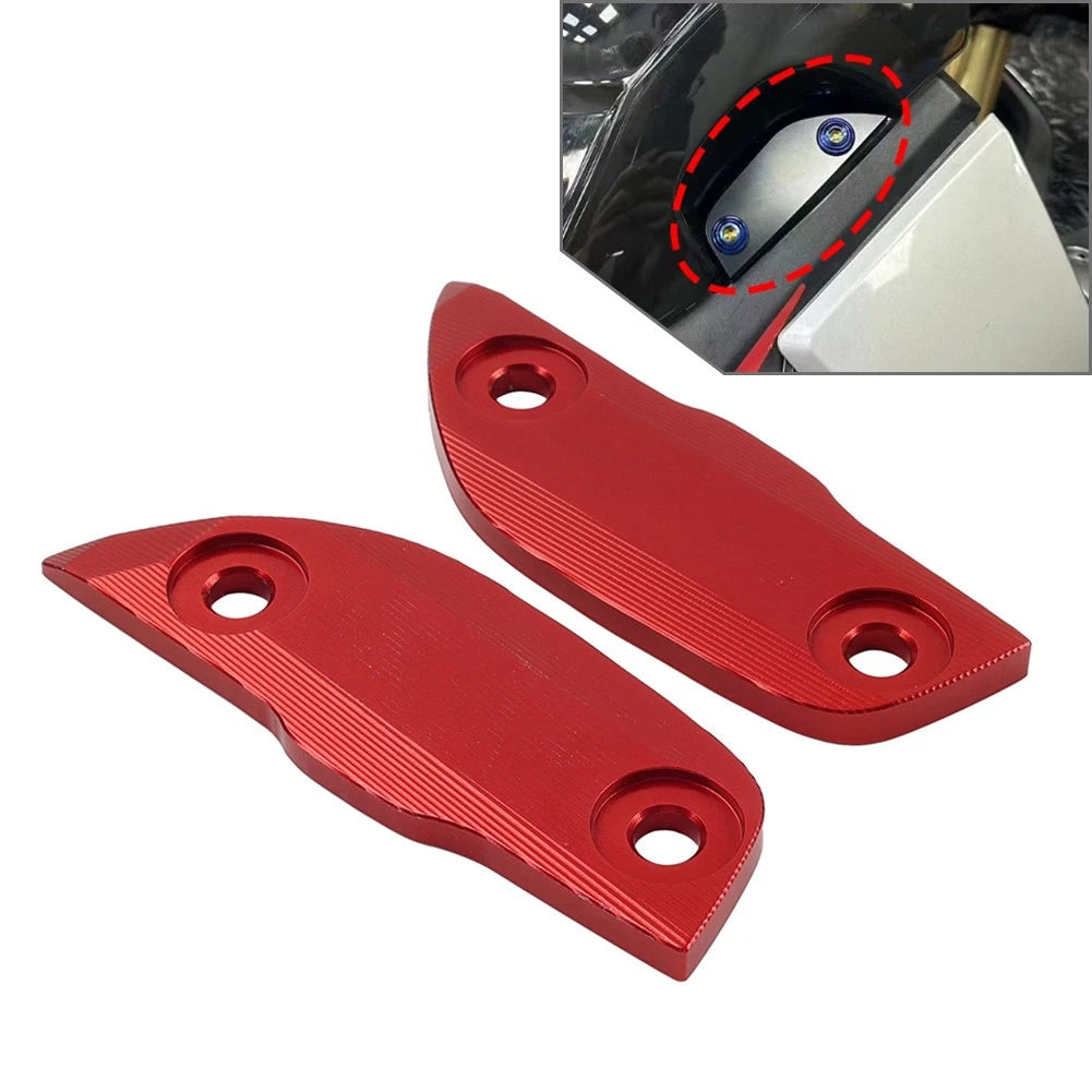 Mirror Delete Blank Block Off Base Plate Red for CFMOTO 450SR (2022–2025)