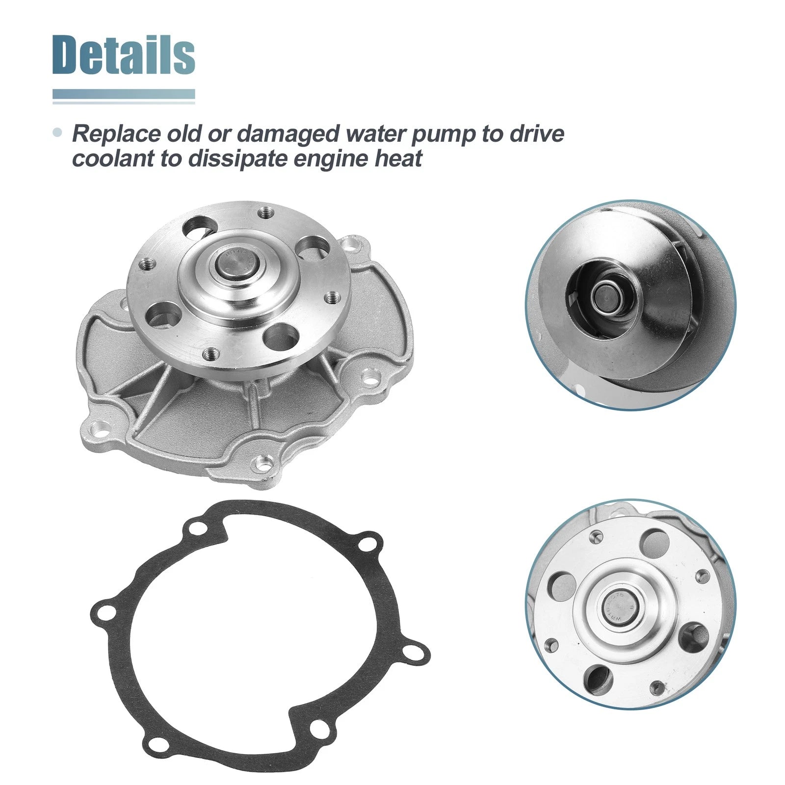 Water Pump Replacement for Buick LaCrosse (2005–2008) and Chevrolet Impala (2012)