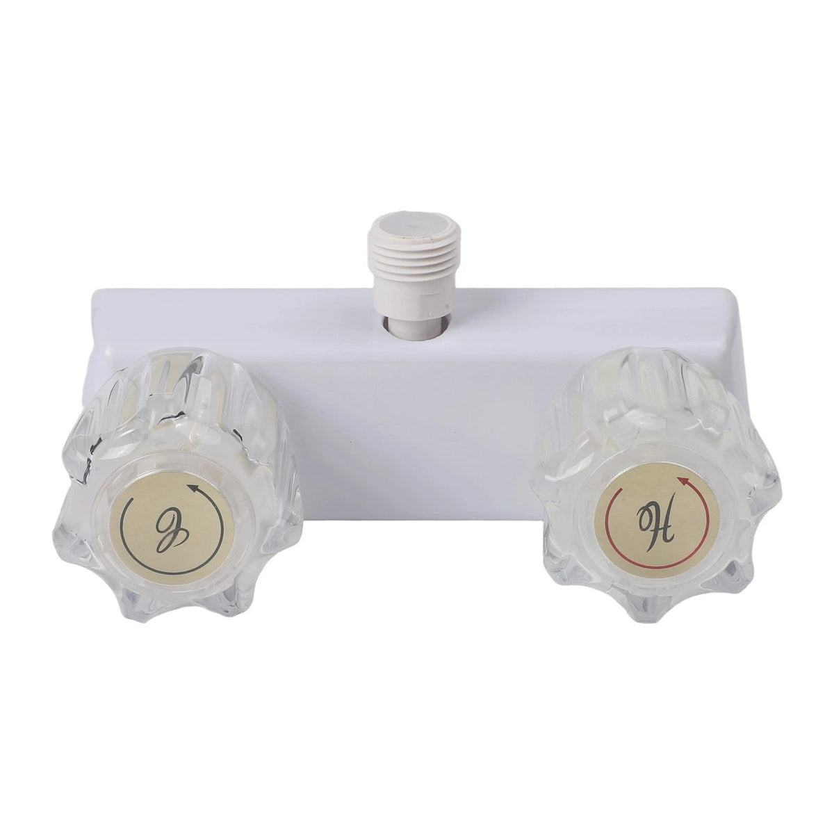 Double Knob Diverter RV Shower Faucet for Inside or Outside Use