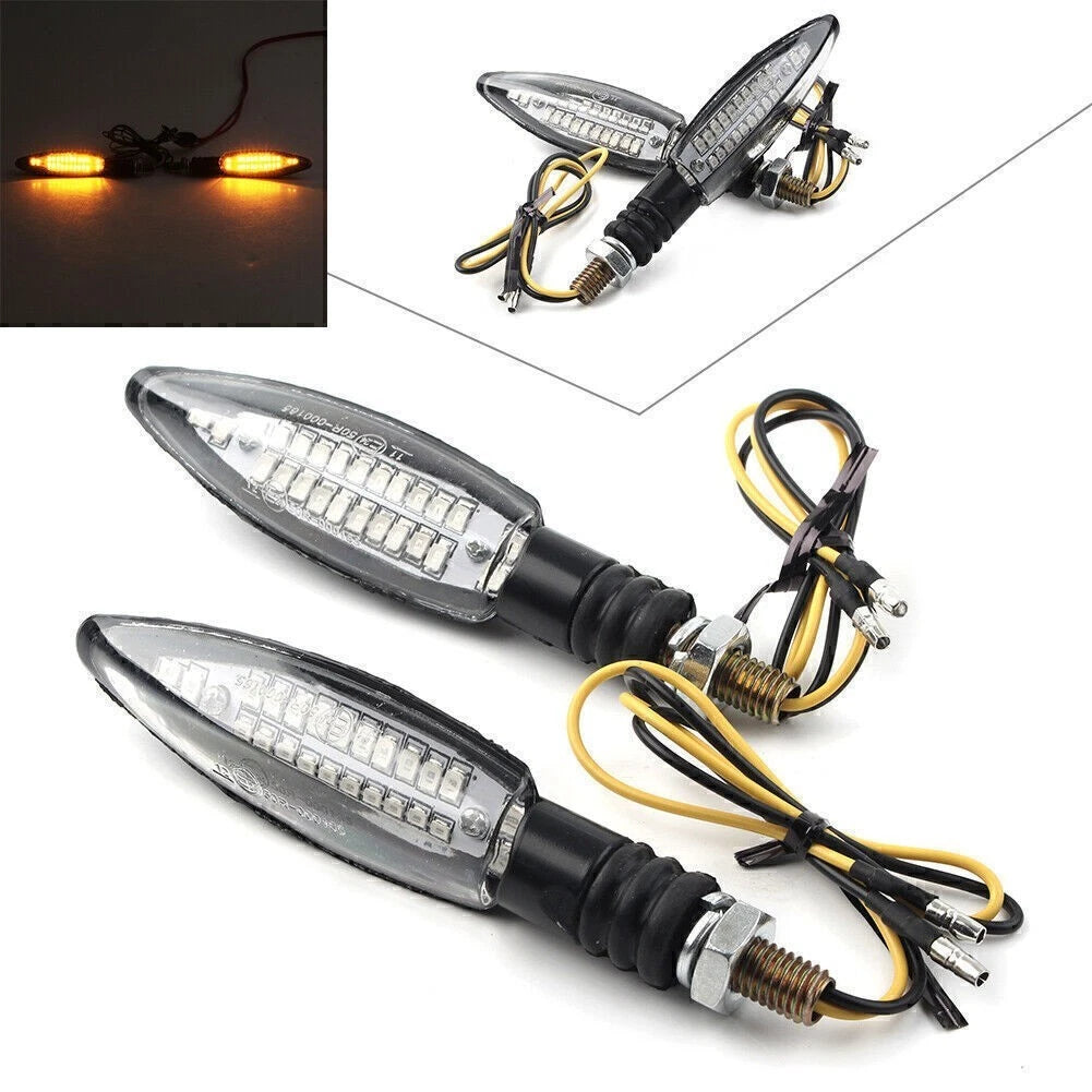 2X LED Turn Signal Indicators for Universal Motorcycle (12V)