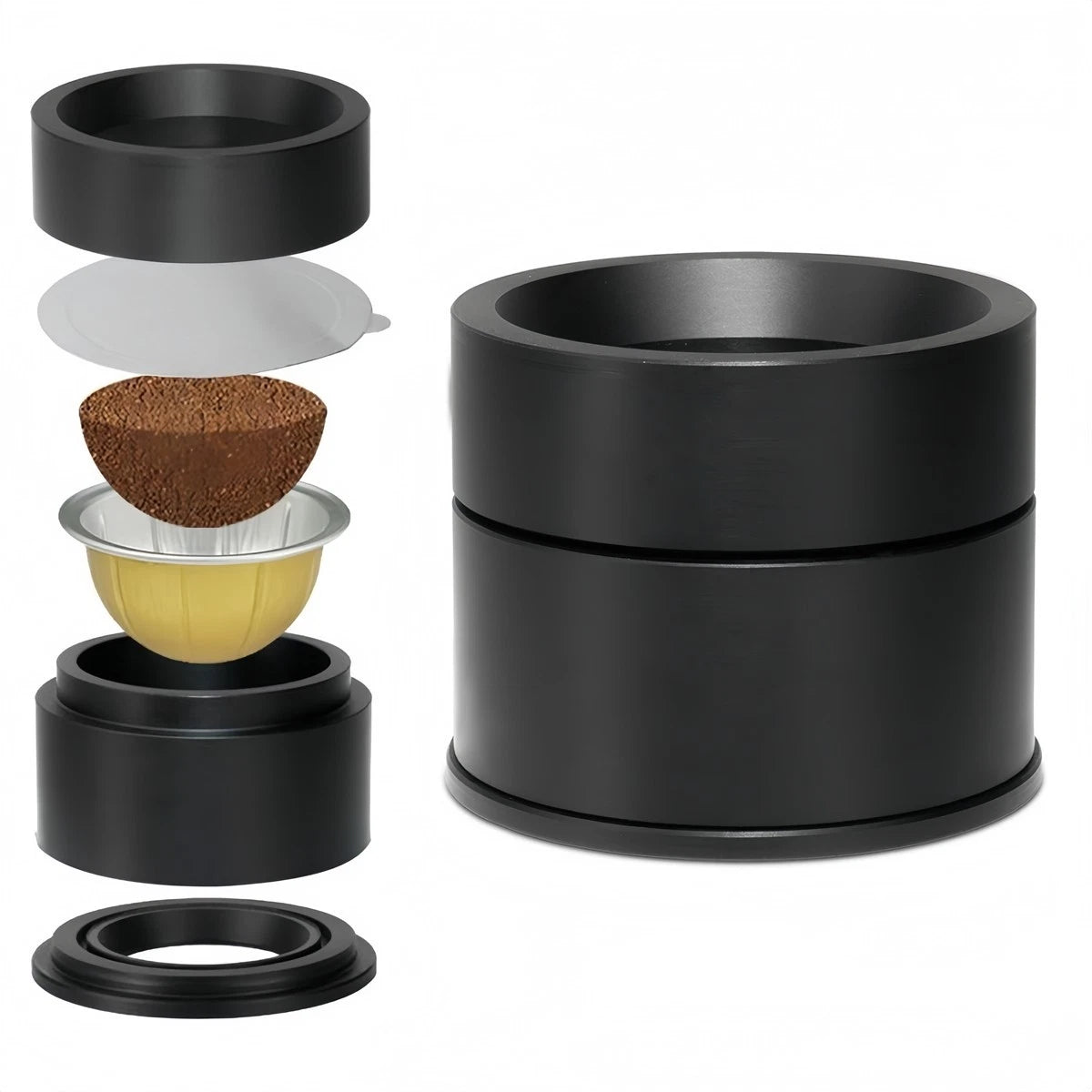 Eco Friendly Reusable Coffee Capsule Kit for Home Use