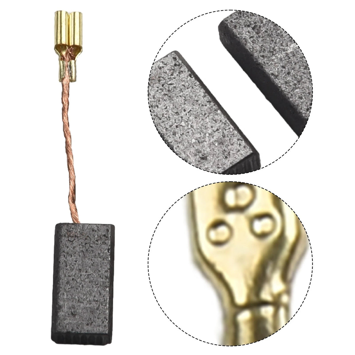 10 Carbon Brushes for Bosch Angle Grinder (15mm x 8mm x 5mm)