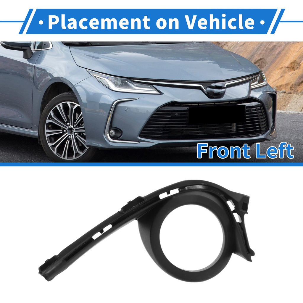 Front Left Fog Light Grill Replacement for Toyota Corolla (2015–2019)