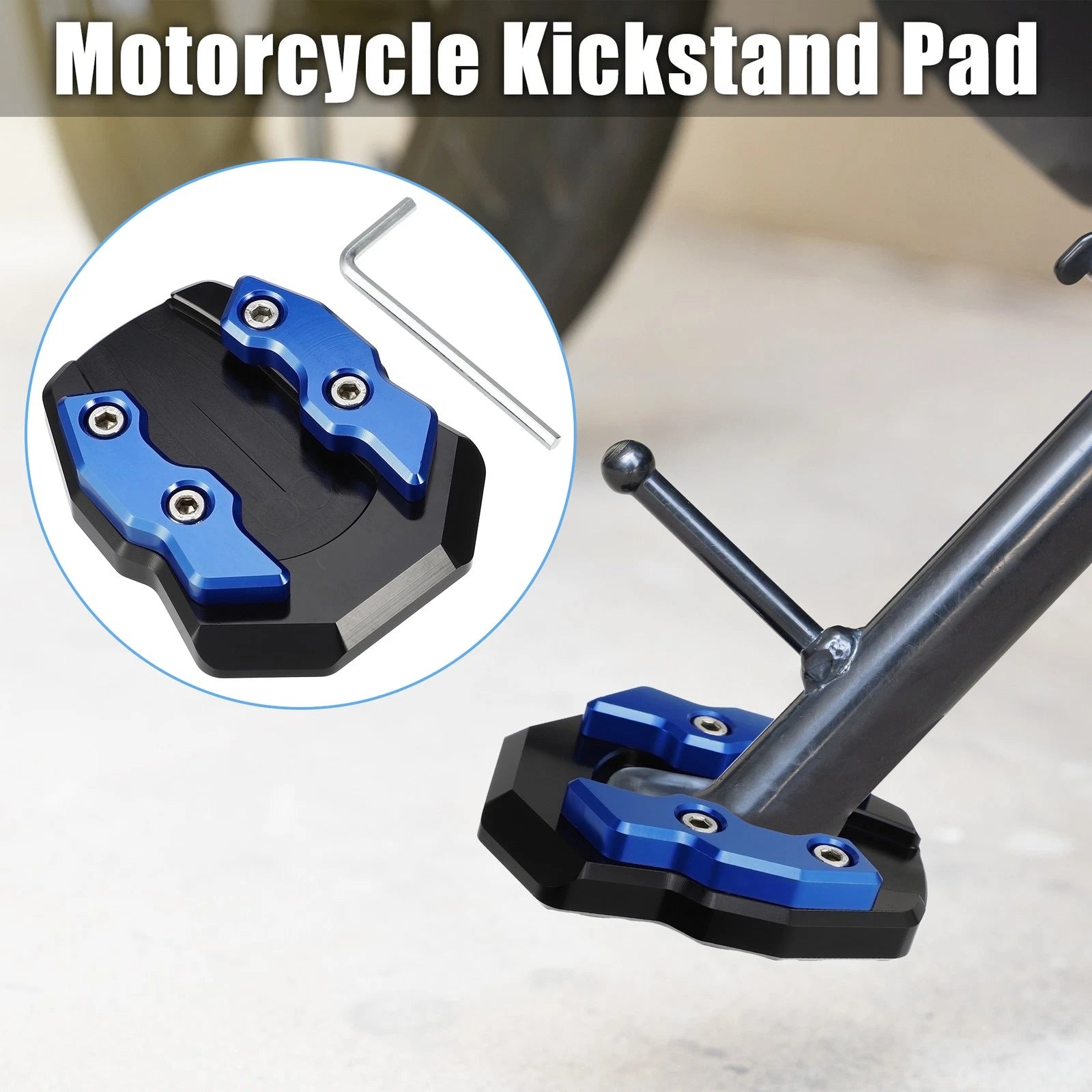 Motorcycle Kickstand Pad Replacement for Honda ADV-160 2022–2023