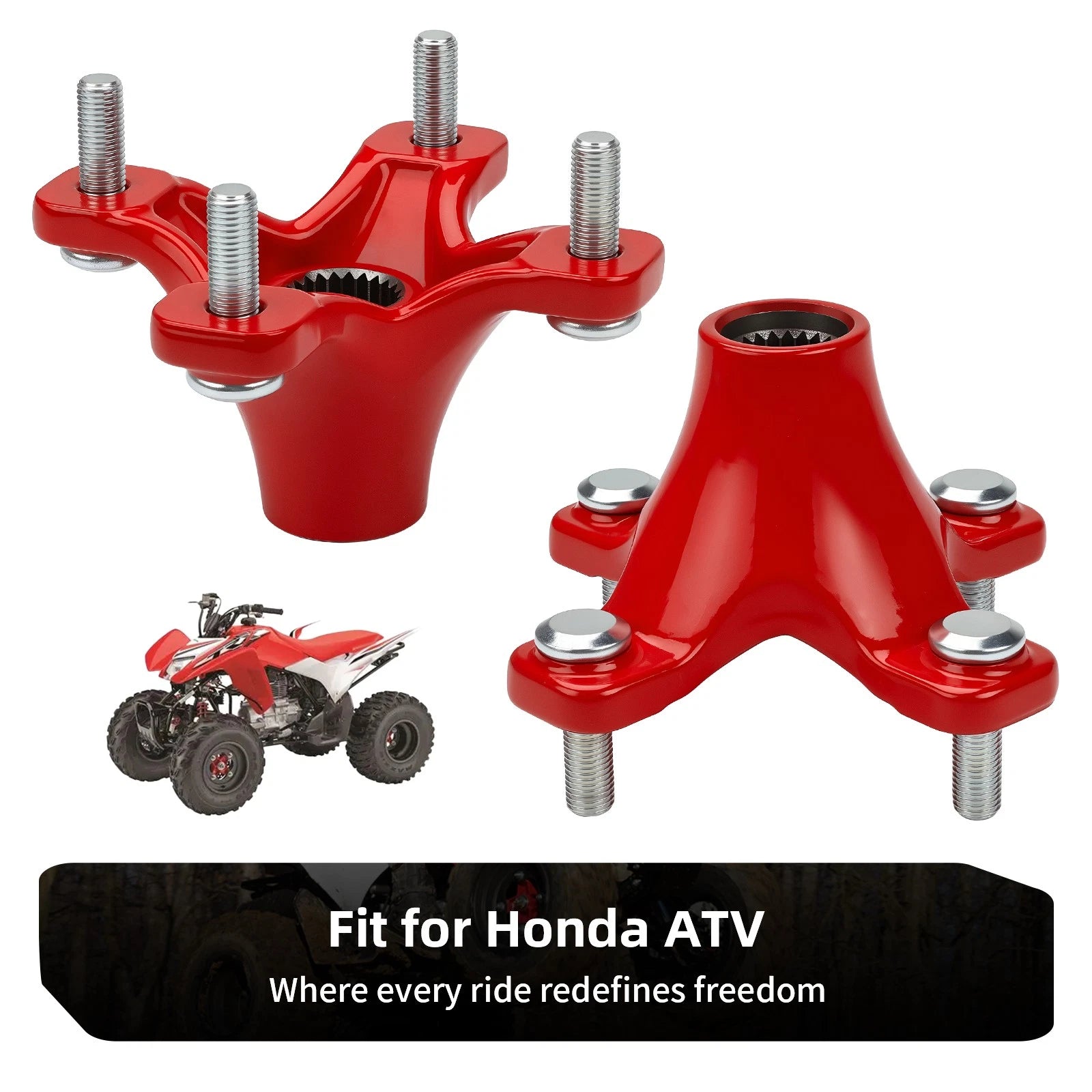 Set of 2 Rear Wheel Hubs 42410-HN6-A20 for Honda Sportrax 400 TRX400EX (1999–2008)