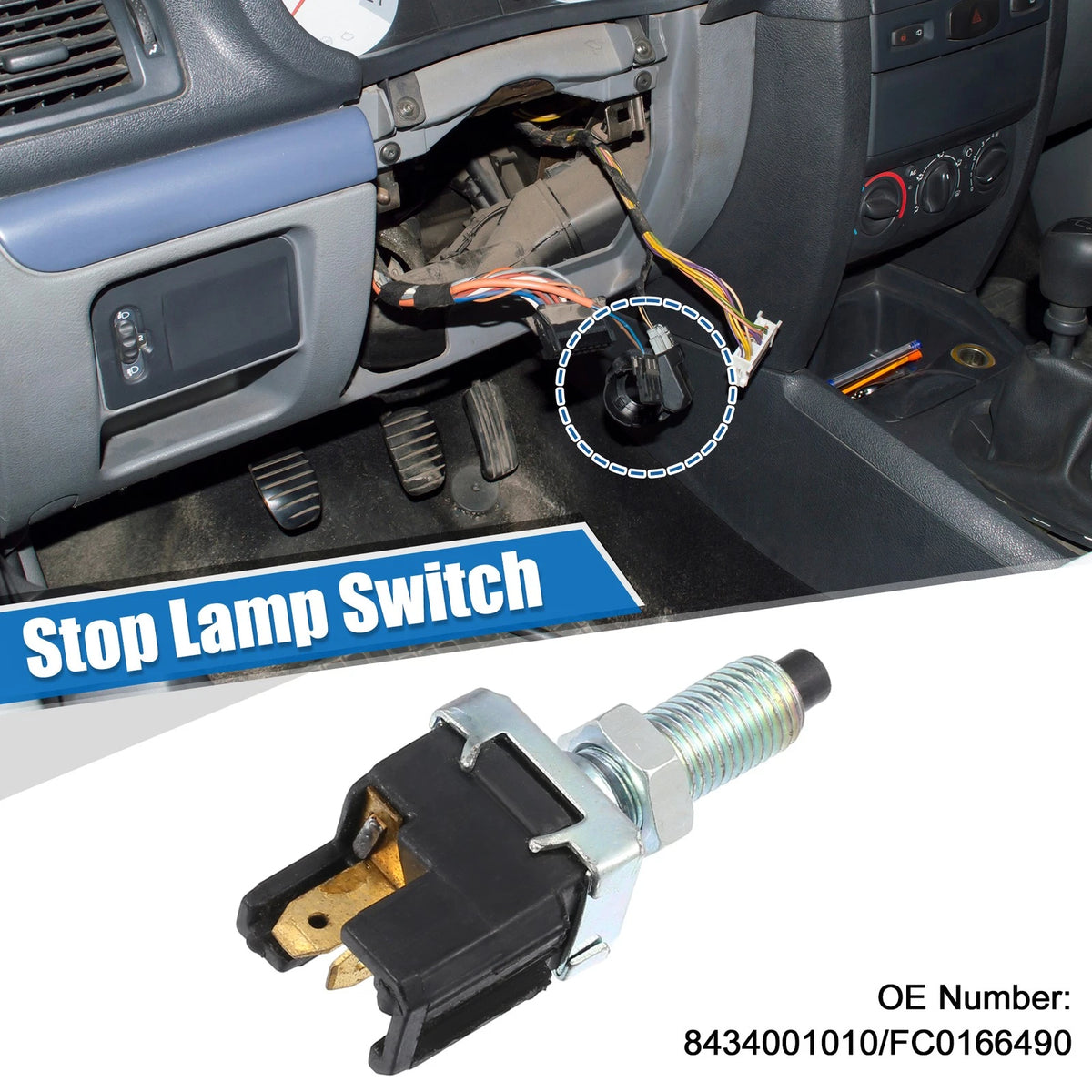 Stop Lamp Brake Light Switch Replacement for Toyota Camry (1986–1991)