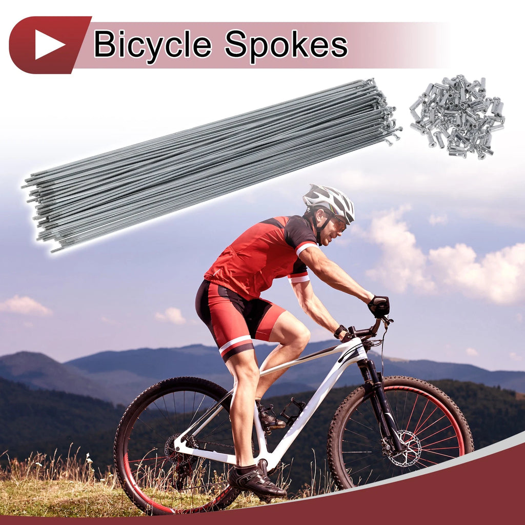 Bicycle Wheel Spokes Set 267mm for 14G Carbon Steel Galvanized (72)