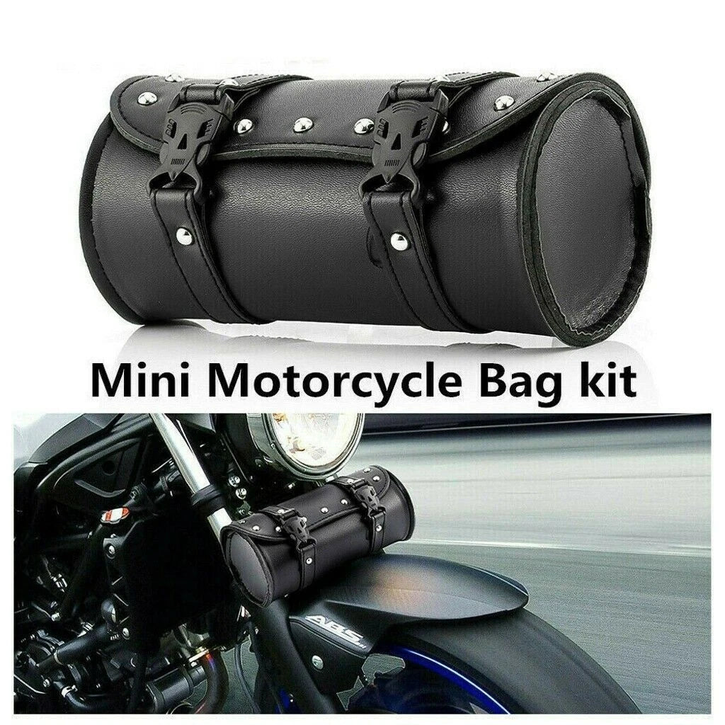 Synthetic Leather Motorcycle Front Fork Saddle Bag for (UK)