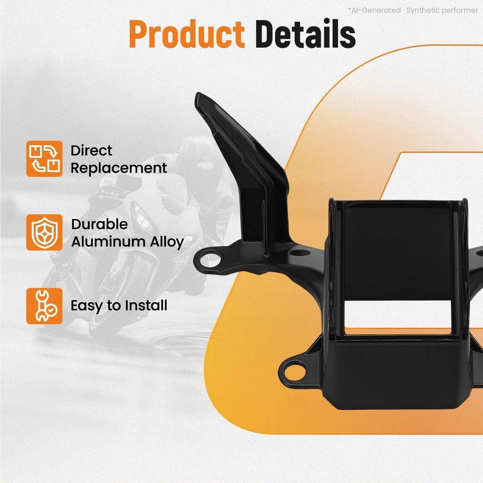 Headlight Upper Fairing Stay Bracket for Yamaha YZF R6 (2008–2016)