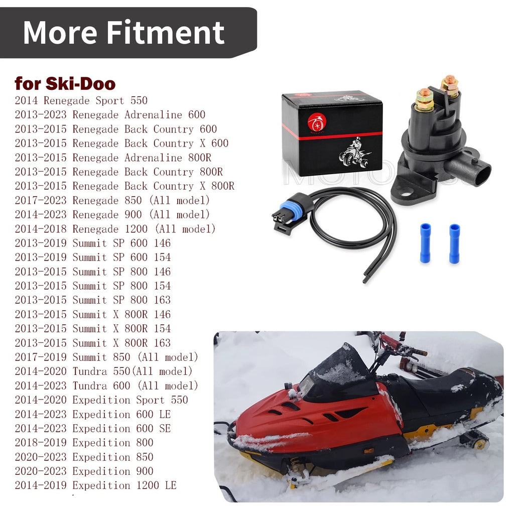 Starter Solenoid Relay Plug for Ski-Doo Skandic Freeride Renegade Summit Tundra (2010–2023)