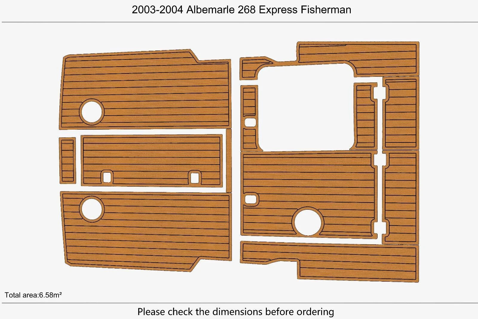 EVA Pads for Albemarle 268 Express Fisherman (2004)