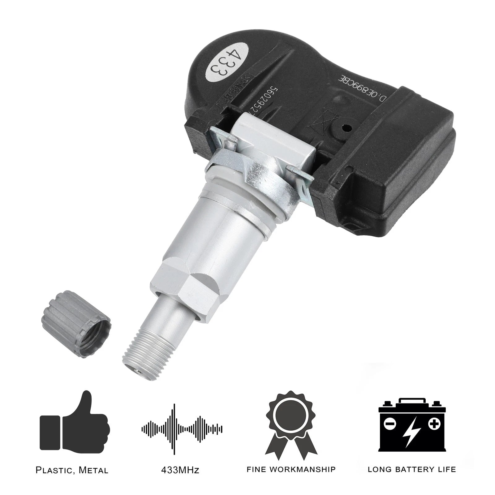 Tire Pressure Sensor Replacement 4pc for Dodge Grand Caravan (2009–2010)