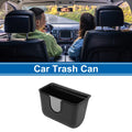 Car Trash Can for Universal Fit (1 Pc) - Seat Back Plastic Square Black