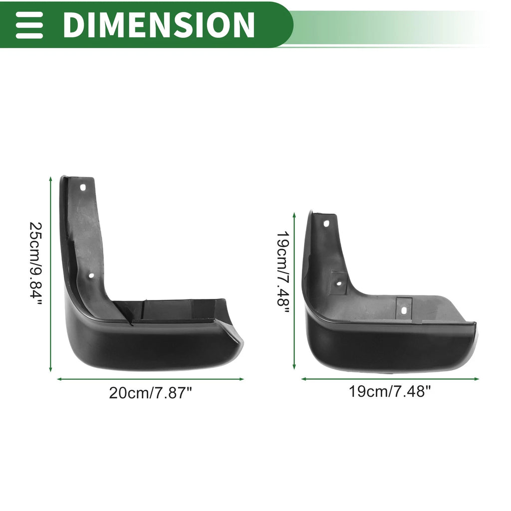 Mud Flaps Splash Guards Front & Rear for Honda Odyssey (2006–2008)