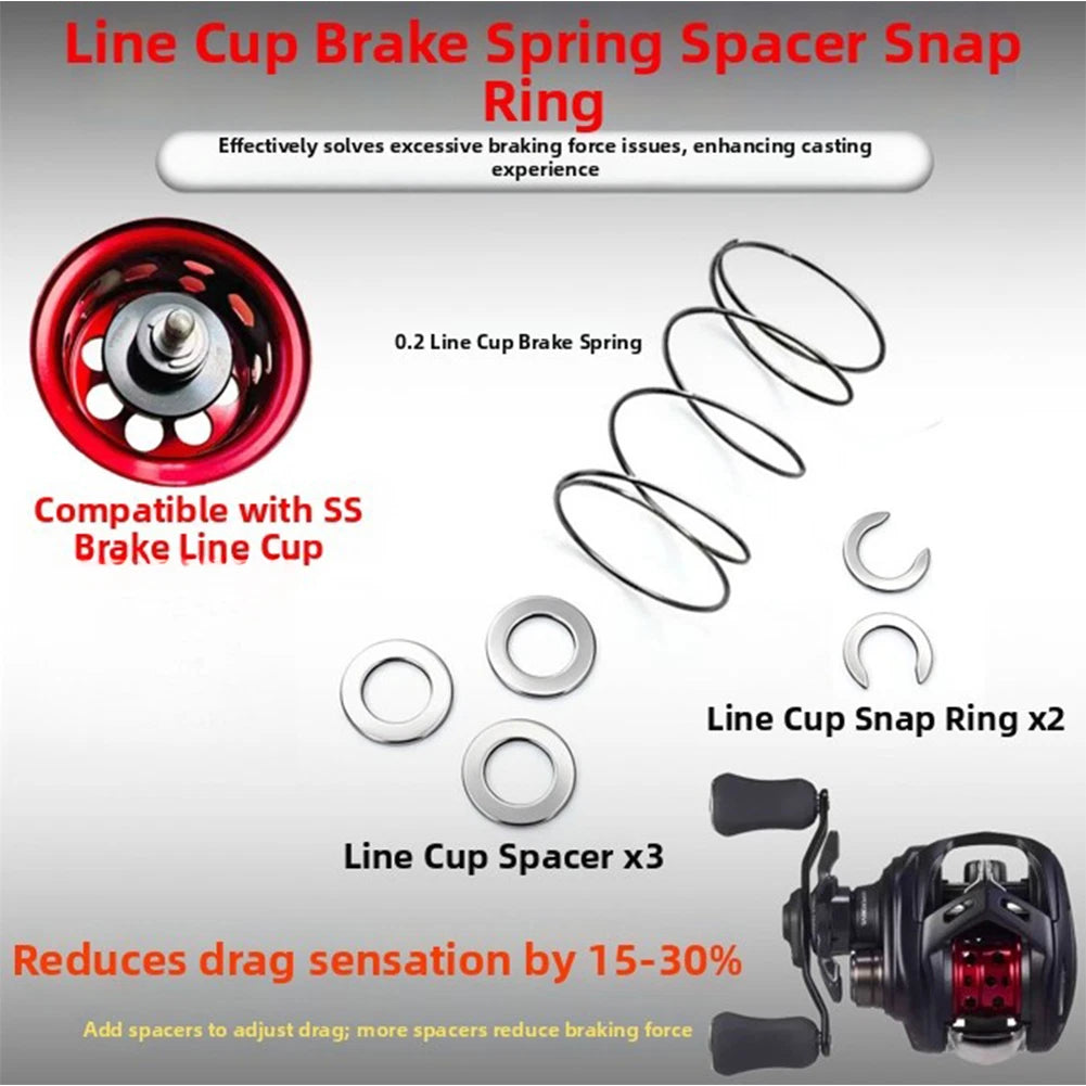Brake Adjustment Spring Kit for DAIWA 23 SS AIR 25 ALPHAS BF TW PE SPECIAL