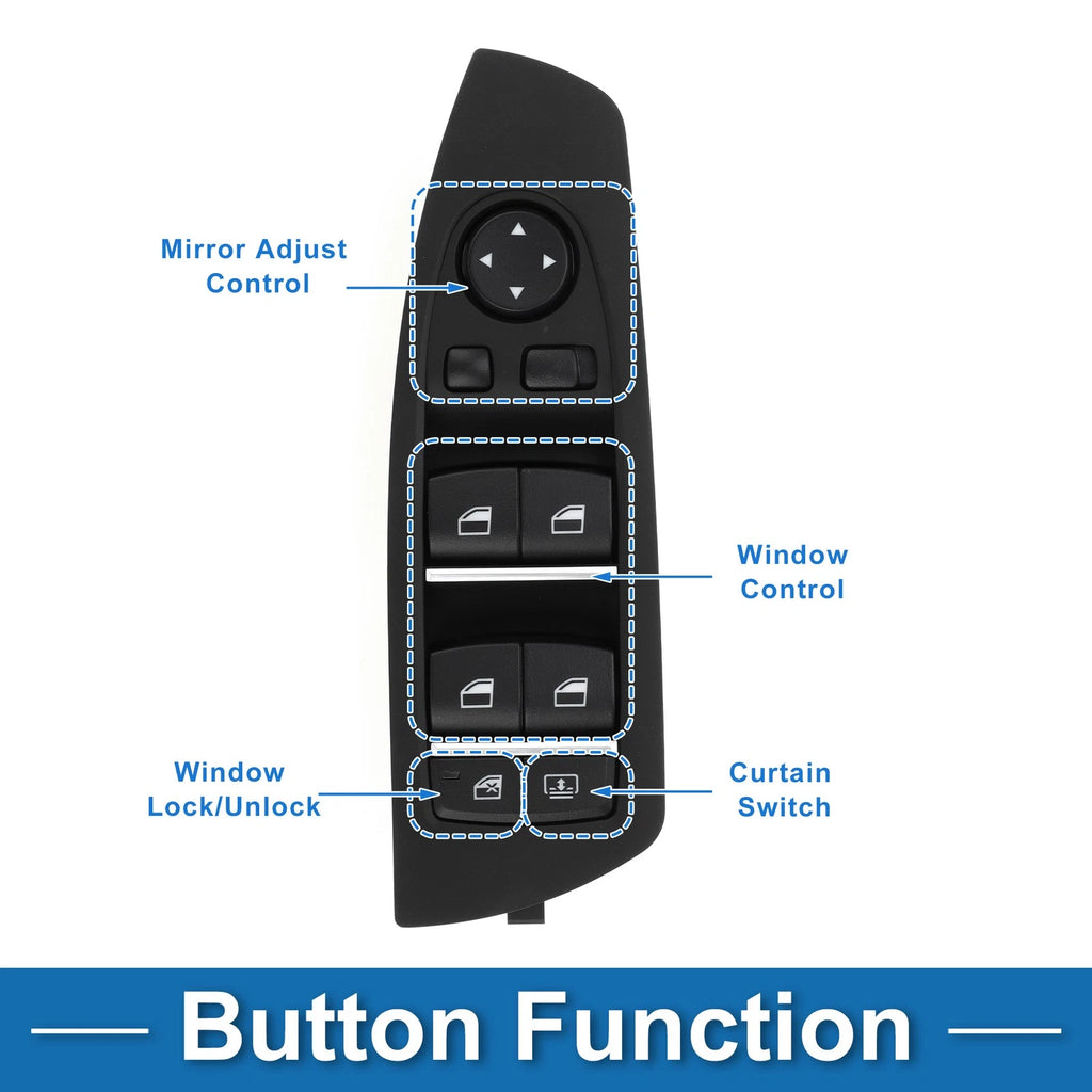 Power Window Switch Replacement for BMW 740i 750i 750Li 760Li (2002–2016)