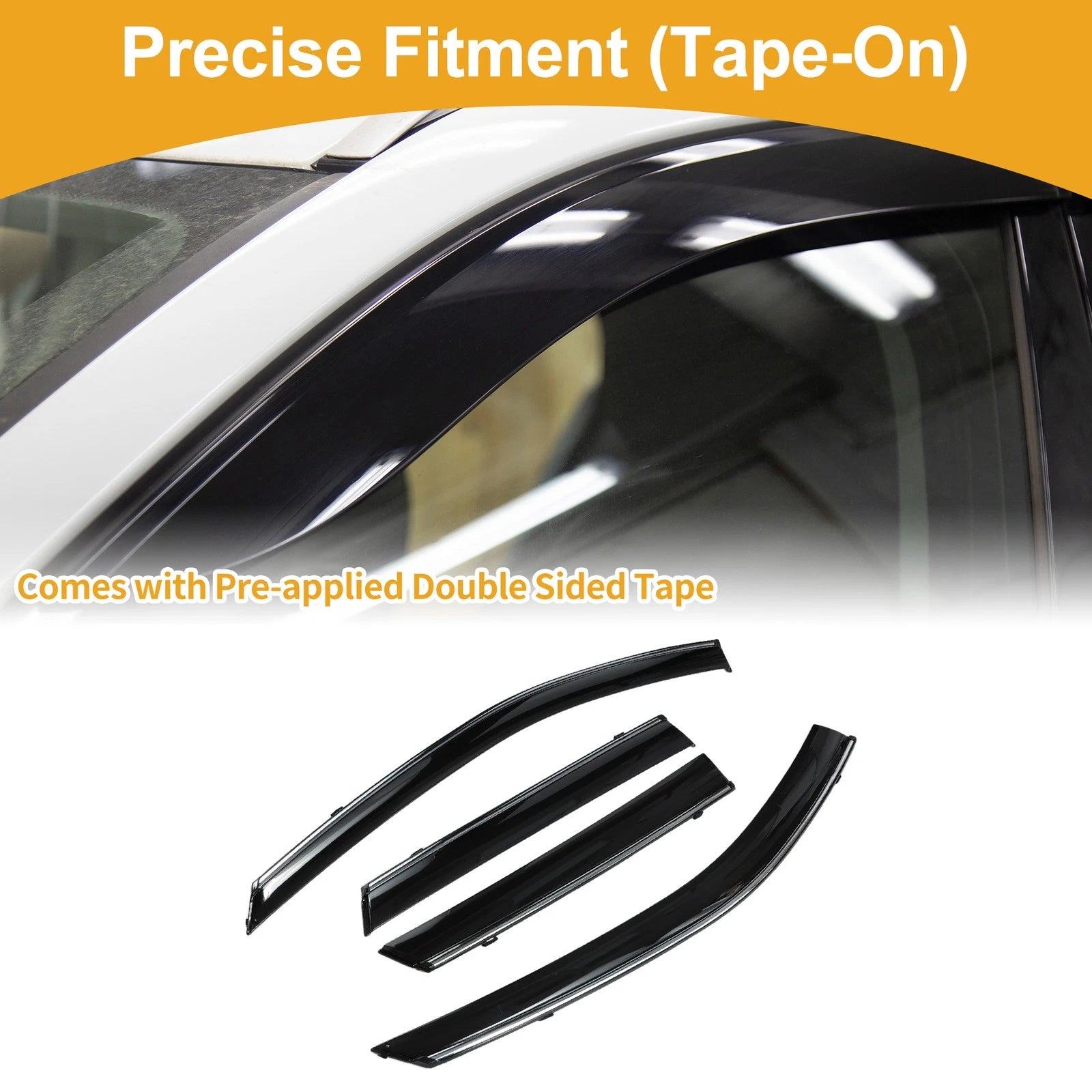 Window Deflectors Side Window Vent Visors for Subaru Outback (2015–2019) 1 Set