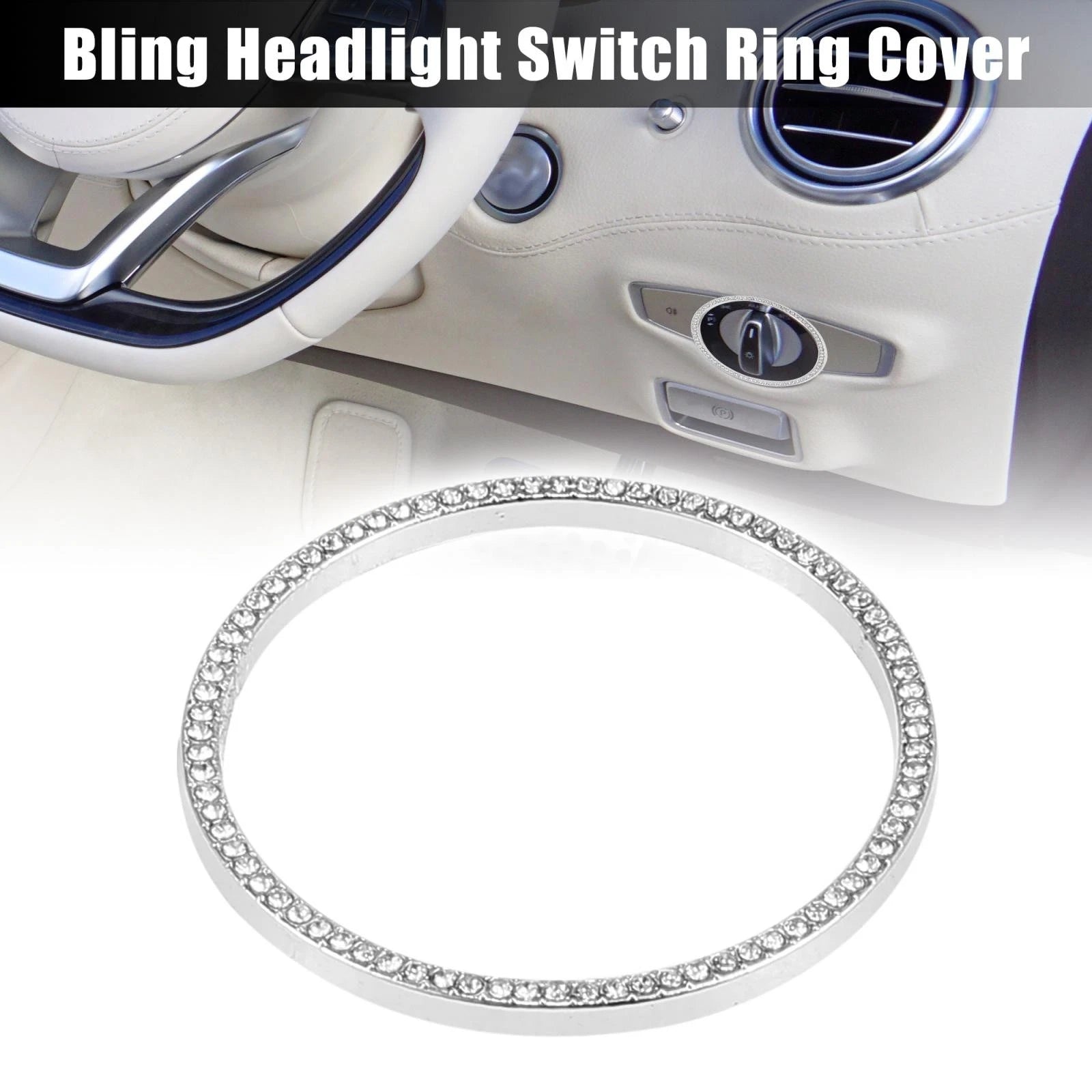 Headlight Switch Ring Cover Replacement for Mercedes-Benz C250 GLK300 (2010–2015)
