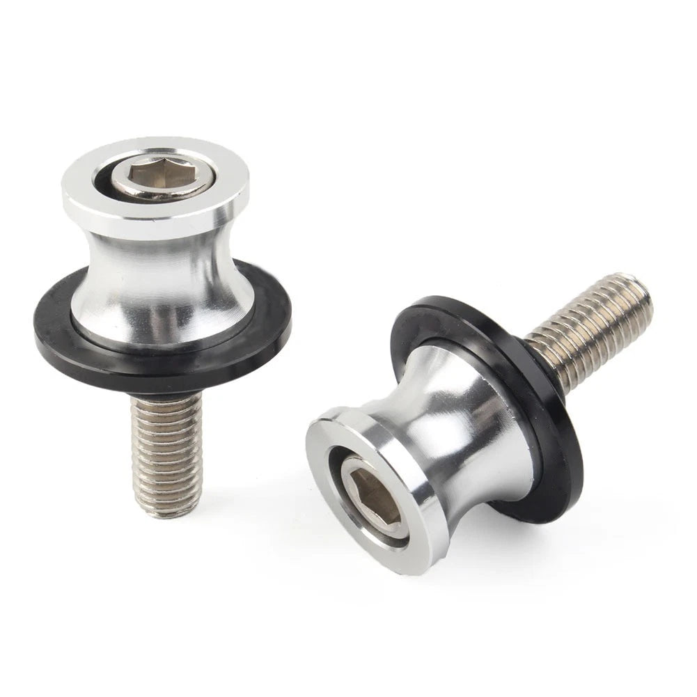 10mm Swingarm Spools Slider for Kawasaki ZX6R (1998–2011) - Silver