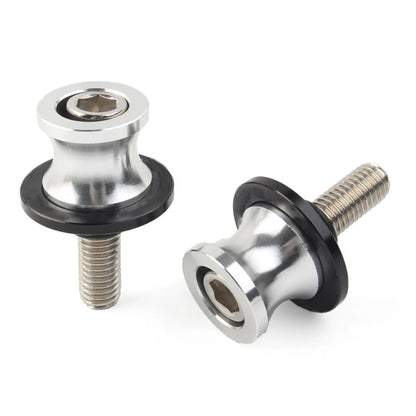 10mm Swingarm Spools Slider for Kawasaki ZX6R (1998–2011) - Silver
