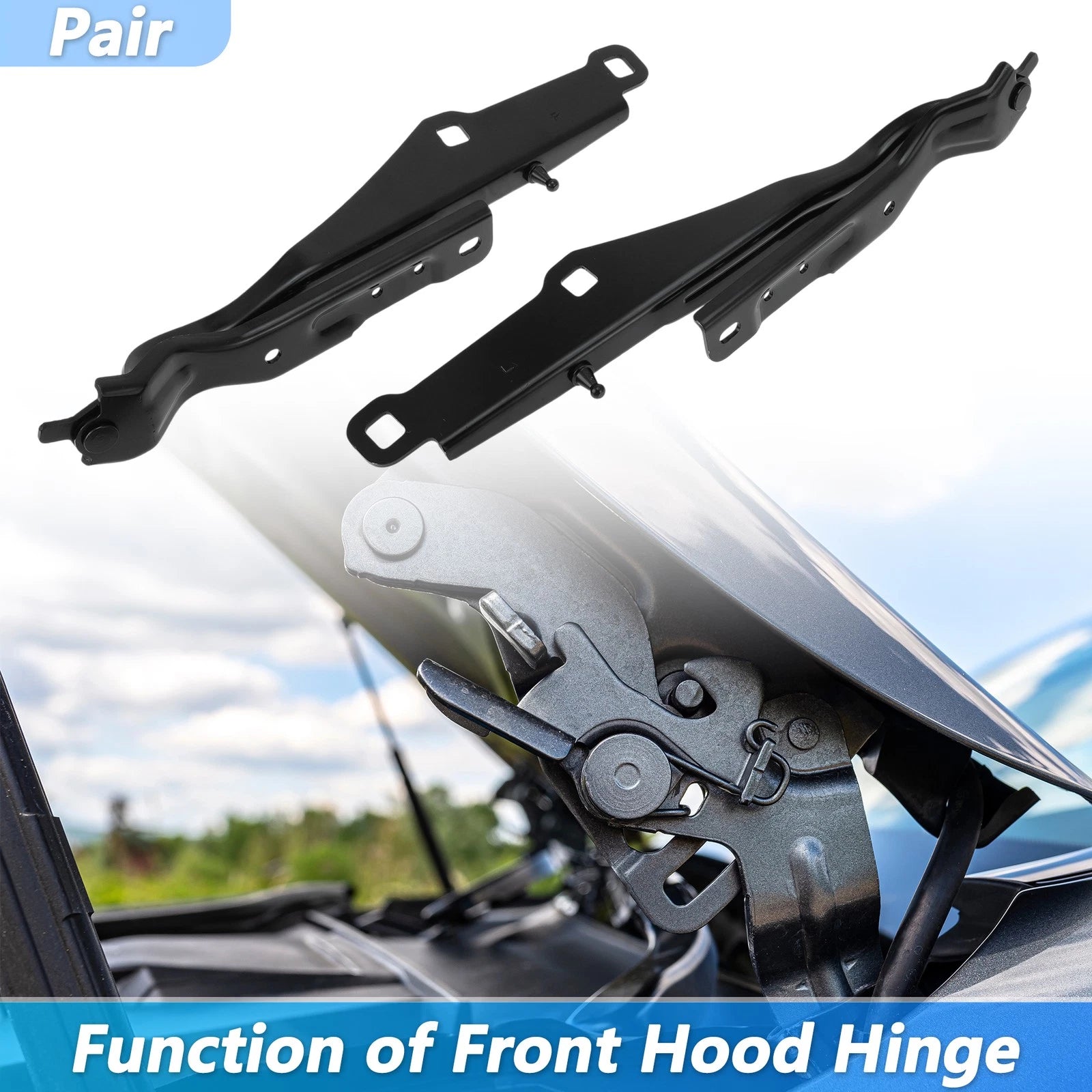 Front Hood Hinge LH RH Replacement for Dodge Charger (2011–2022)